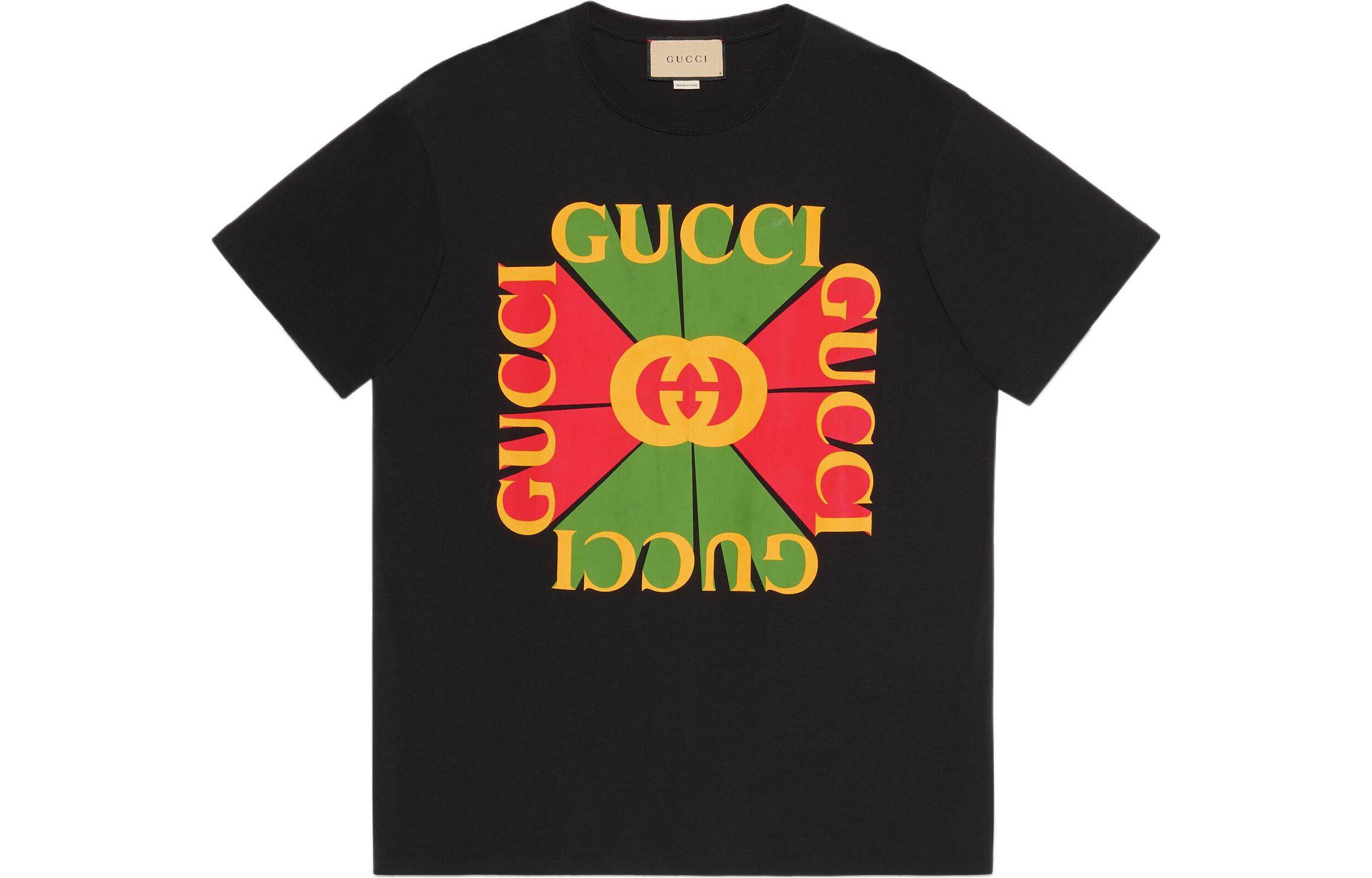 GUCCI Kaos Logo Seri Huruf, Unisex, COD '"    '"  G-55