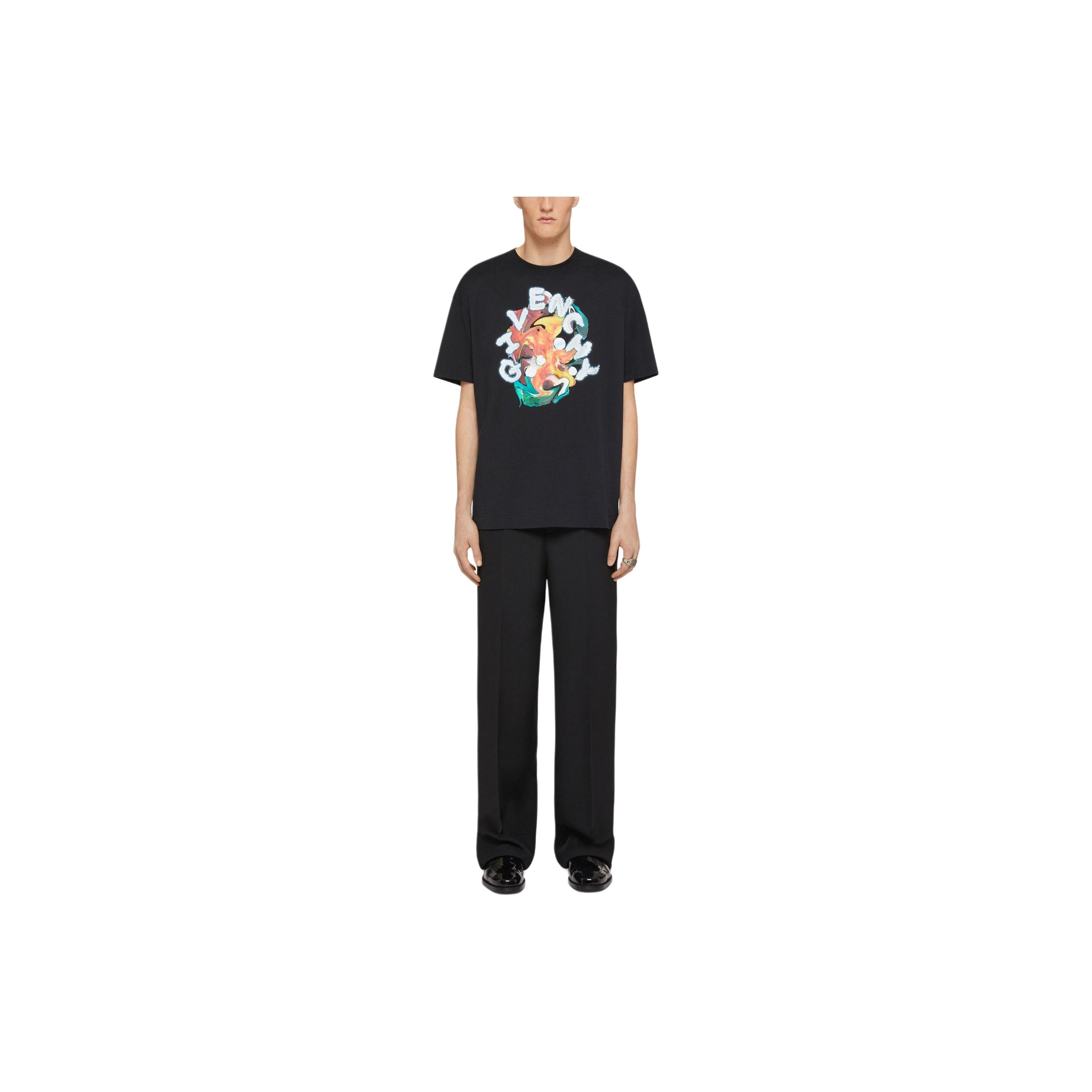 Kaos Givenchy Bermotif, Unisex -J-49