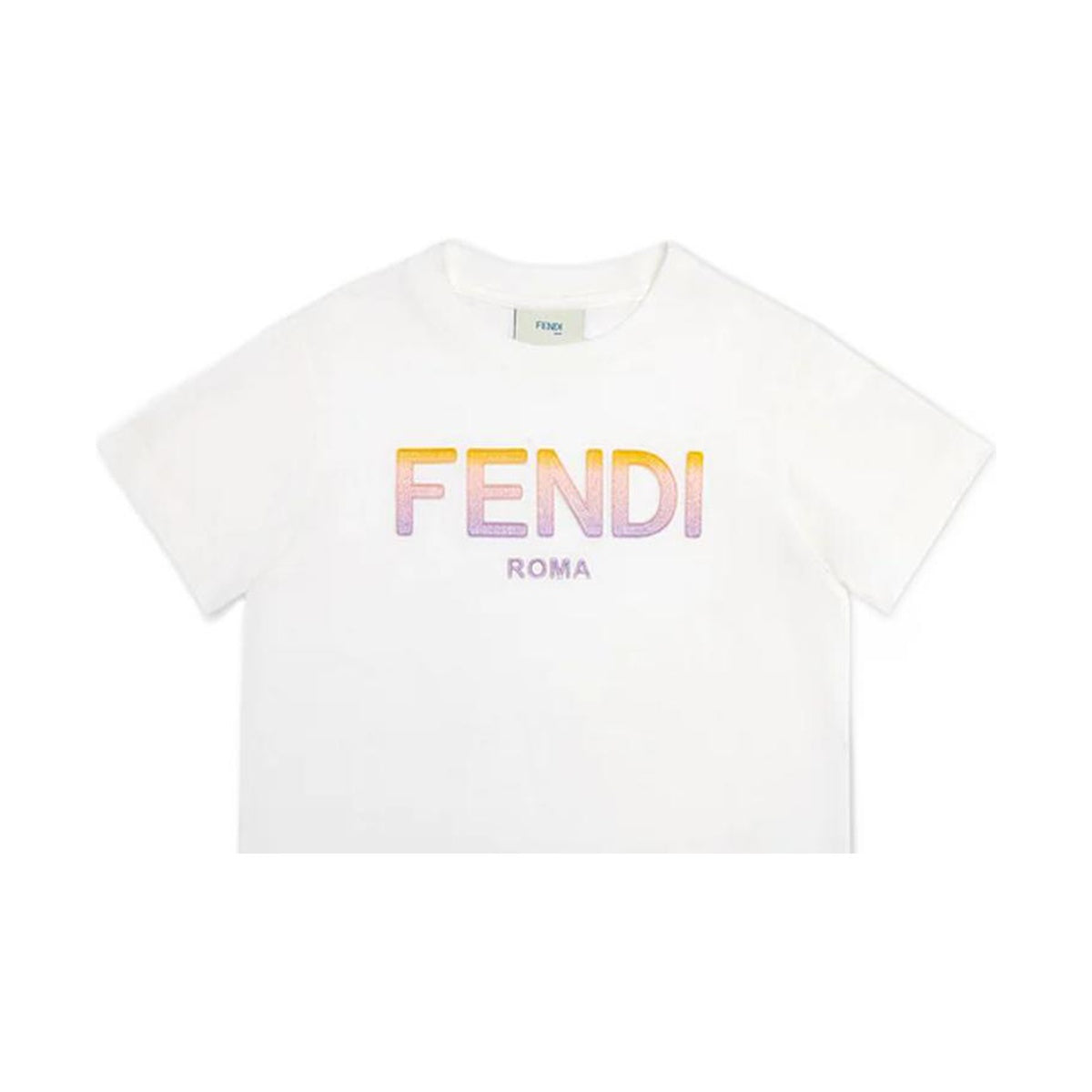 Kaos Pendek FENDI dengan Motif Gambar/Cetak, Cocok untuk Pria dan WanitaF-19