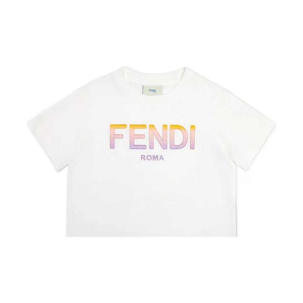 Kaos Pendek FENDI dengan Motif Gambar/Cetak, Cocok untuk Pria dan WanitaF-19
