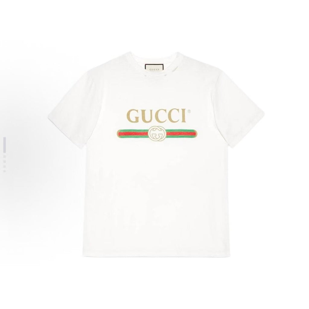 GUCCI Kaos Logo Seri Huruf, Unisex, COD '"    '"  GU9