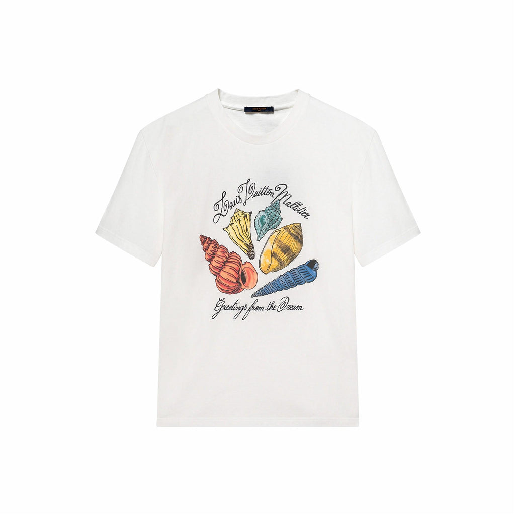 LV Kaos Logo Seri Huruf, Unisex, COD '-L-08