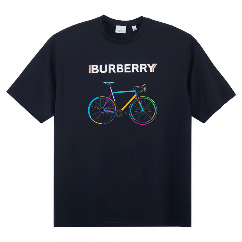 Burberry Kaos Logo Seri Huruf, Unisex, COD '"B-12