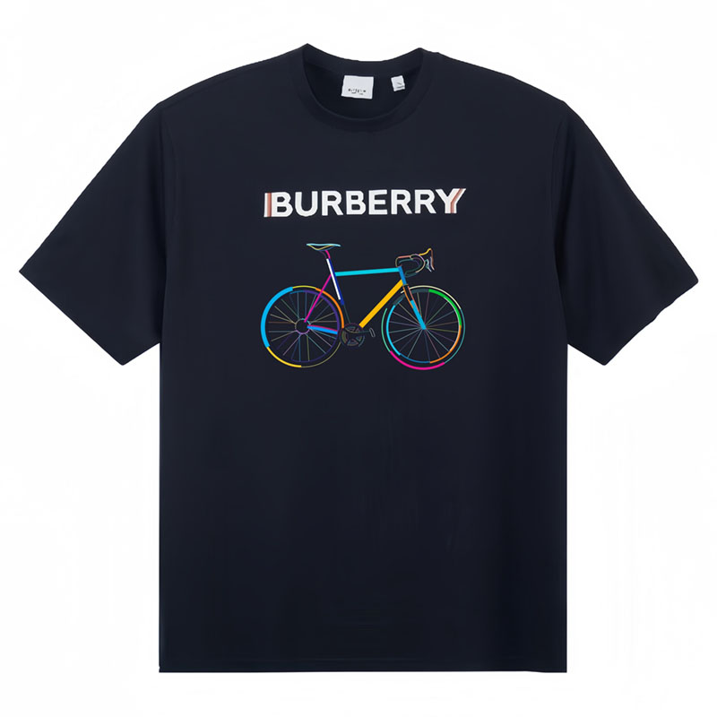Burberry Kaos Logo Seri Huruf, Unisex, COD '"B-12