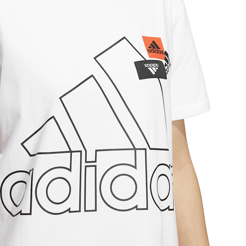 adidas Kaos Logo Seri Huruf, Unisex, COD '" AD-40