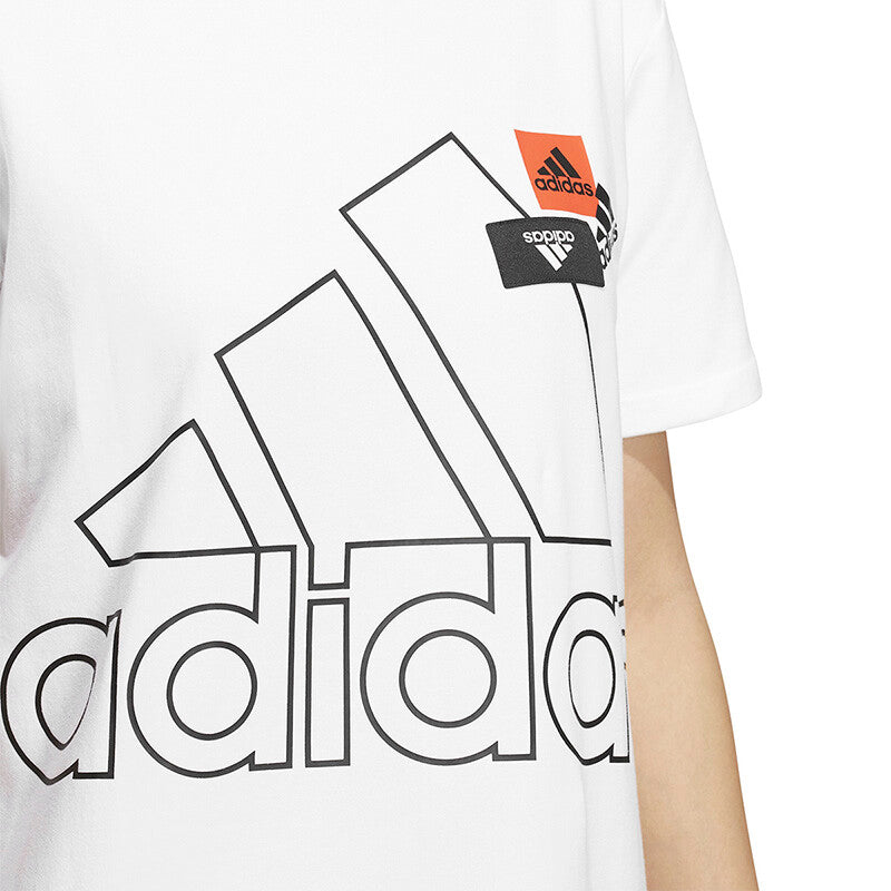 adidas Kaos Logo Seri Huruf, Unisex, COD '" AD-40