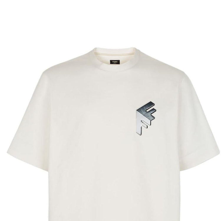 Kaos Pendek FENDI dengan Motif Gambar/Cetak, Cocok untuk Pria dan WanitaF-15