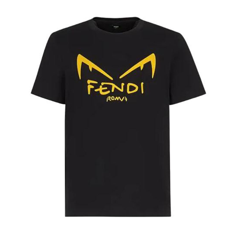Kaos Pendek FENDI dengan Motif Gambar/Cetak, Cocok untuk Pria dan WanitaF-12