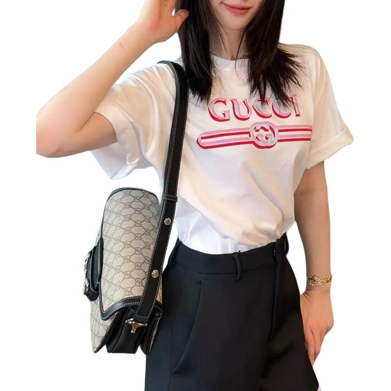 GUCCI Kaos Logo Seri Huruf, Unisex, COD '"    '"  G-30