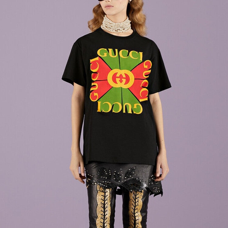 GUCCI Kaos Logo Seri Huruf, Unisex, COD '"    '"  G-55