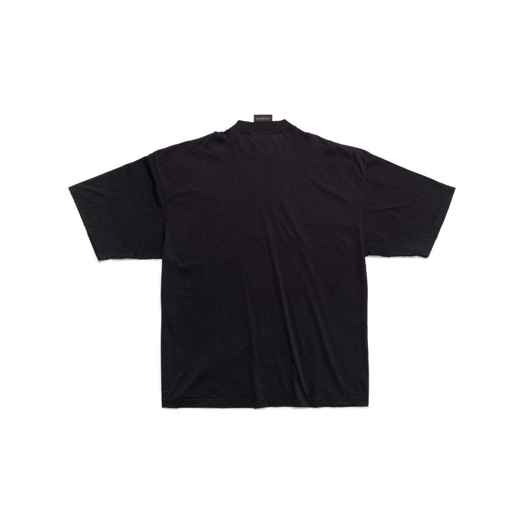 Kaos Pendek Balenciaga dengan Motif Gambar/Cetak, Cocok untuk Pria dan Wanita -BL-45