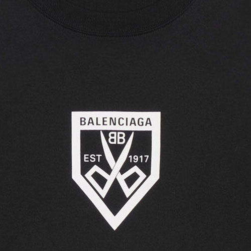 Kaos Pendek Balenciaga dengan Motif Gambar/Cetak, Cocok untuk Pria dan Wanita -BL-46