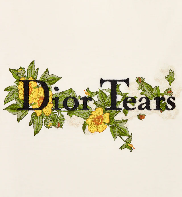 Kaos Pendek DIOR dengan Motif Gambar/Cetak, Cocok untuk Pria dan Wanita  -D-08