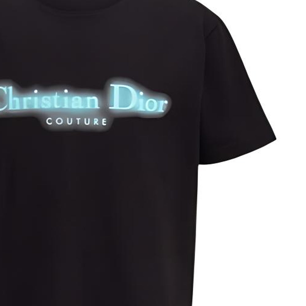 Kaos Pendek DIOR dengan Motif Gambar/Cetak, Cocok untuk Pria dan Wanita  -D-09