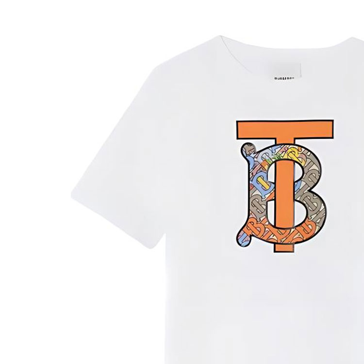 Burberry Kaos Logo Seri Huruf, Unisex, COD '"B-68