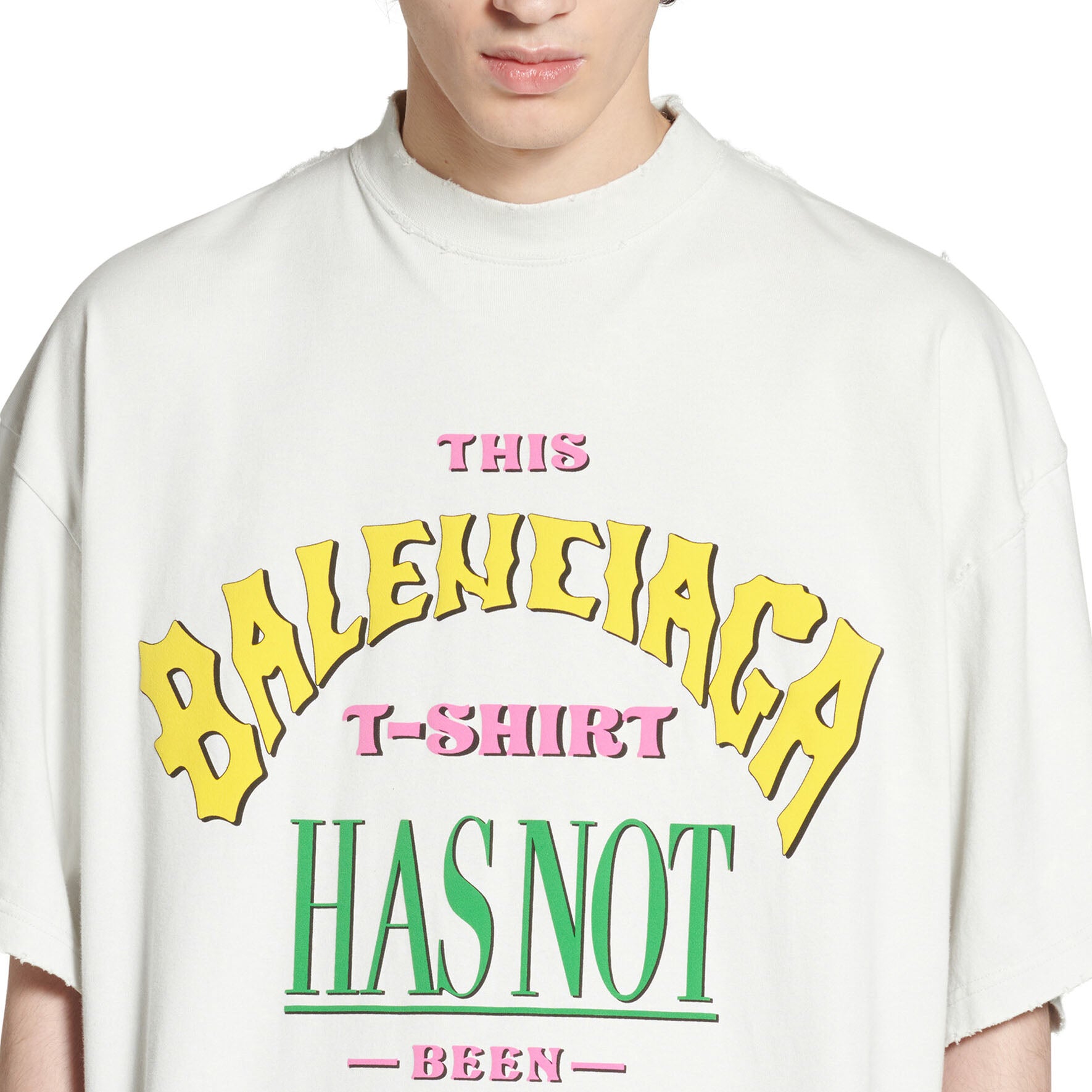 Kaos Pendek Balenciaga dengan Motif Gambar/Cetak, Cocok untuk Pria dan Wanita -BL-33