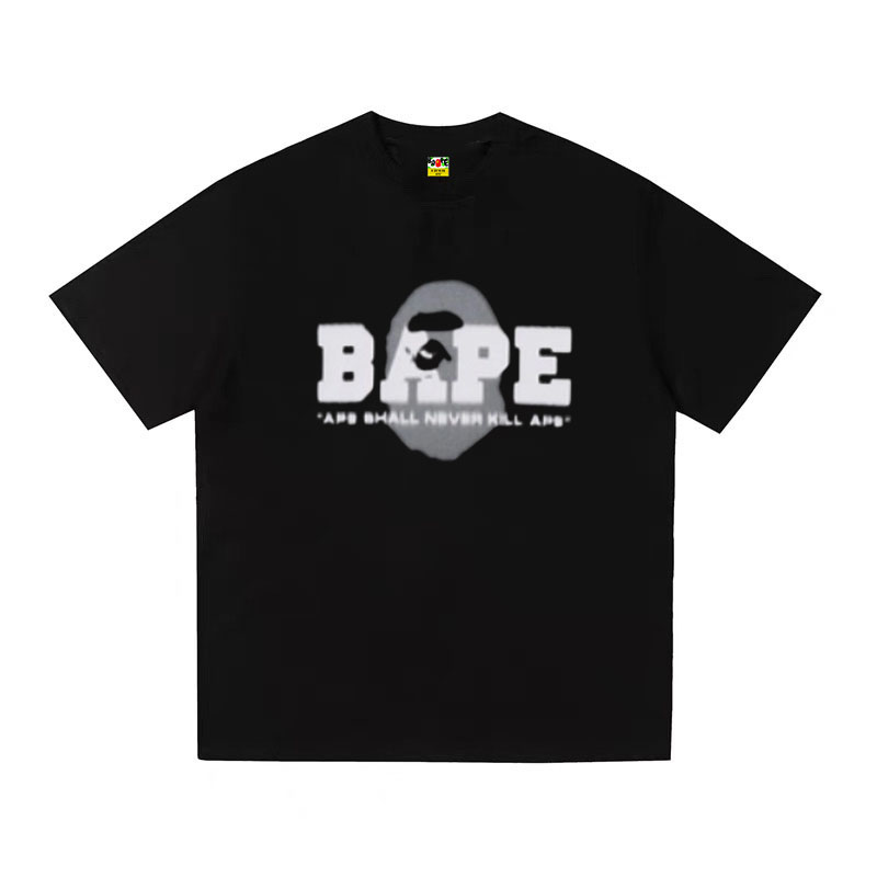 A BATHING APE Kaos Logo Seri Huruf, Unisex '"COD '"  AP-213