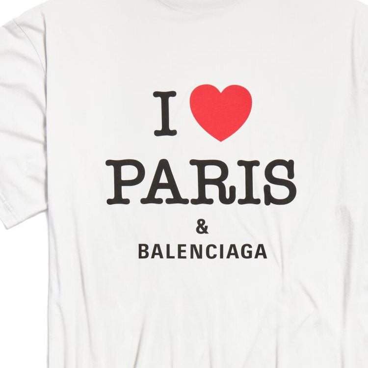 Kaos Pendek Balenciaga dengan Motif Gambar/Cetak, Cocok untuk Pria dan Wanita -BL-04