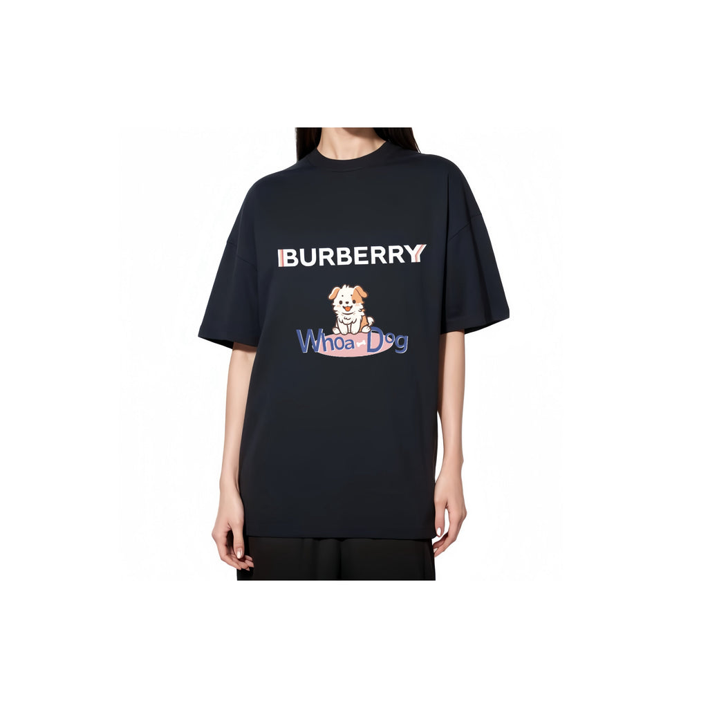 Burberry Kaos Logo Seri Huruf, Unisex, COD '"B-38