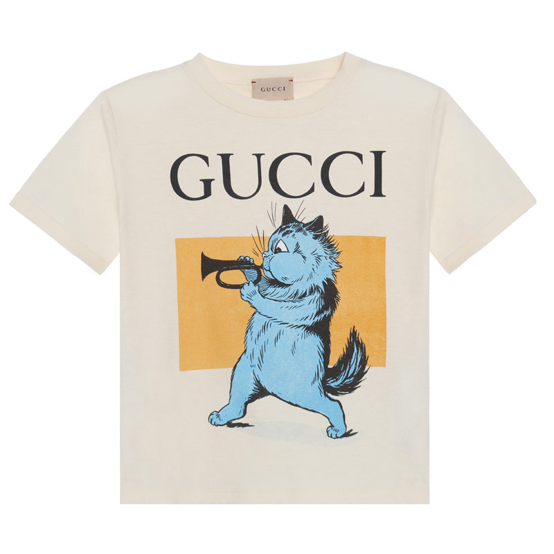 GUCCI Kaos Logo Seri Huruf, Unisex, COD '"  G-117