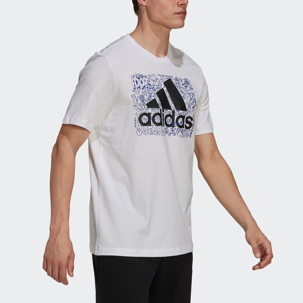 adidas Kaos Logo Seri Huruf, Unisex, COD '" AD-47