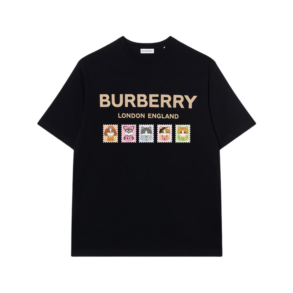 Burberry Kaos Logo Seri Huruf, Unisex, COD '"B-05