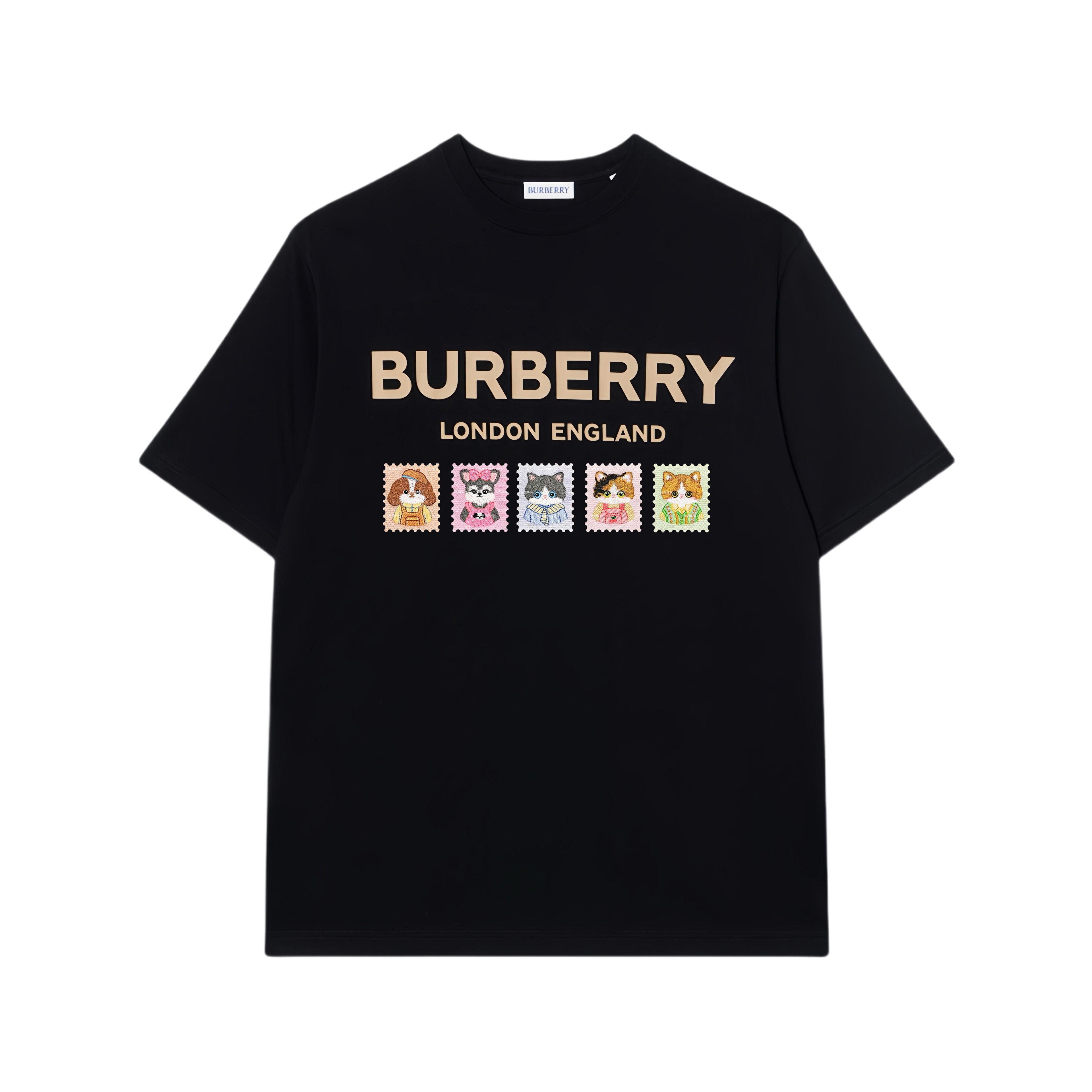 Burberry Kaos Logo Seri Huruf, Unisex, COD '"B-05