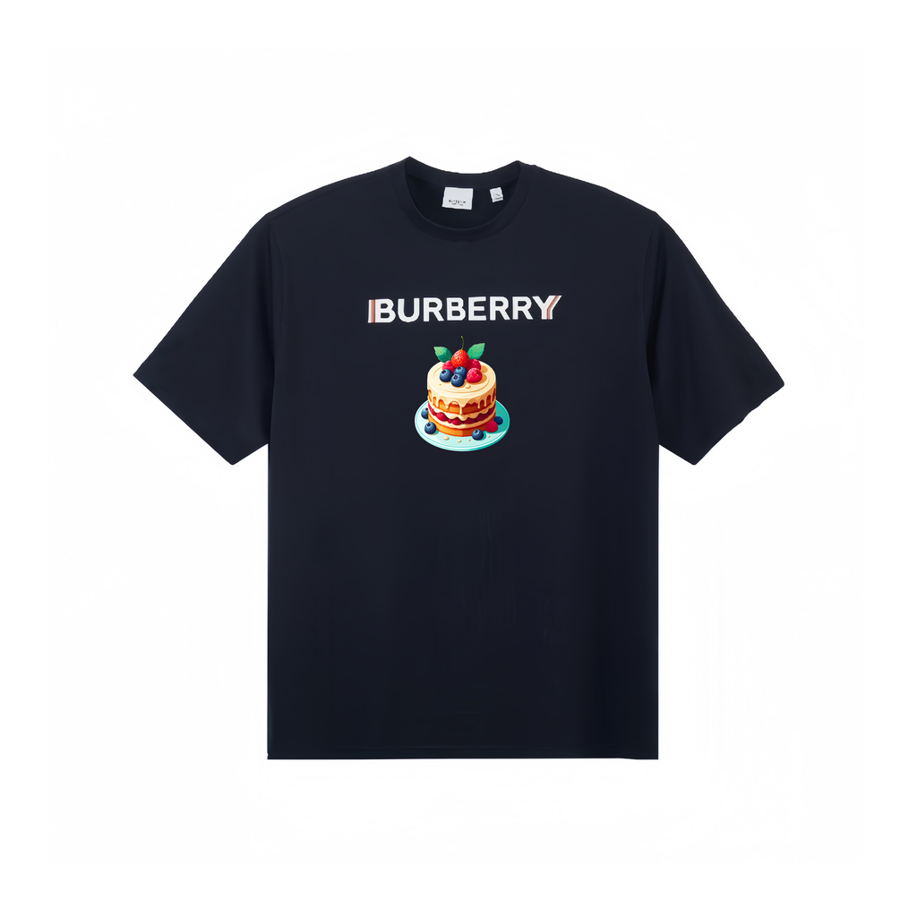 Burberry Kaos Logo Seri Huruf, Unisex, COD '"B-17