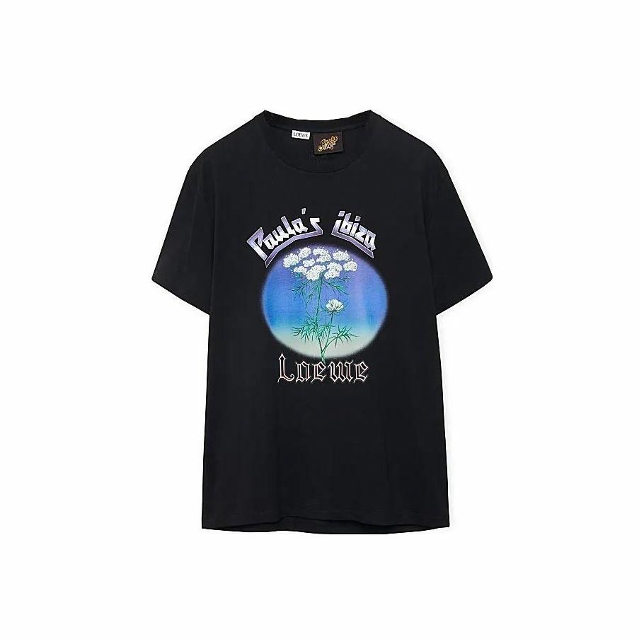 Kaos Pendek LOEWE dengan Motif Gambar/Cetak, Cocok untuk Pria dan Wanita -LE-12