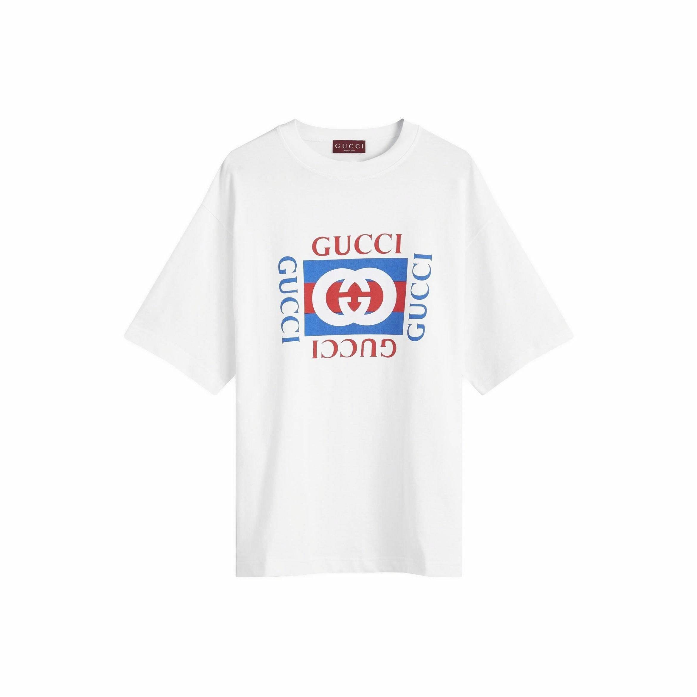 GUCCI Kaos Logo Seri Huruf, Unisex, COD '"    '"  G-26