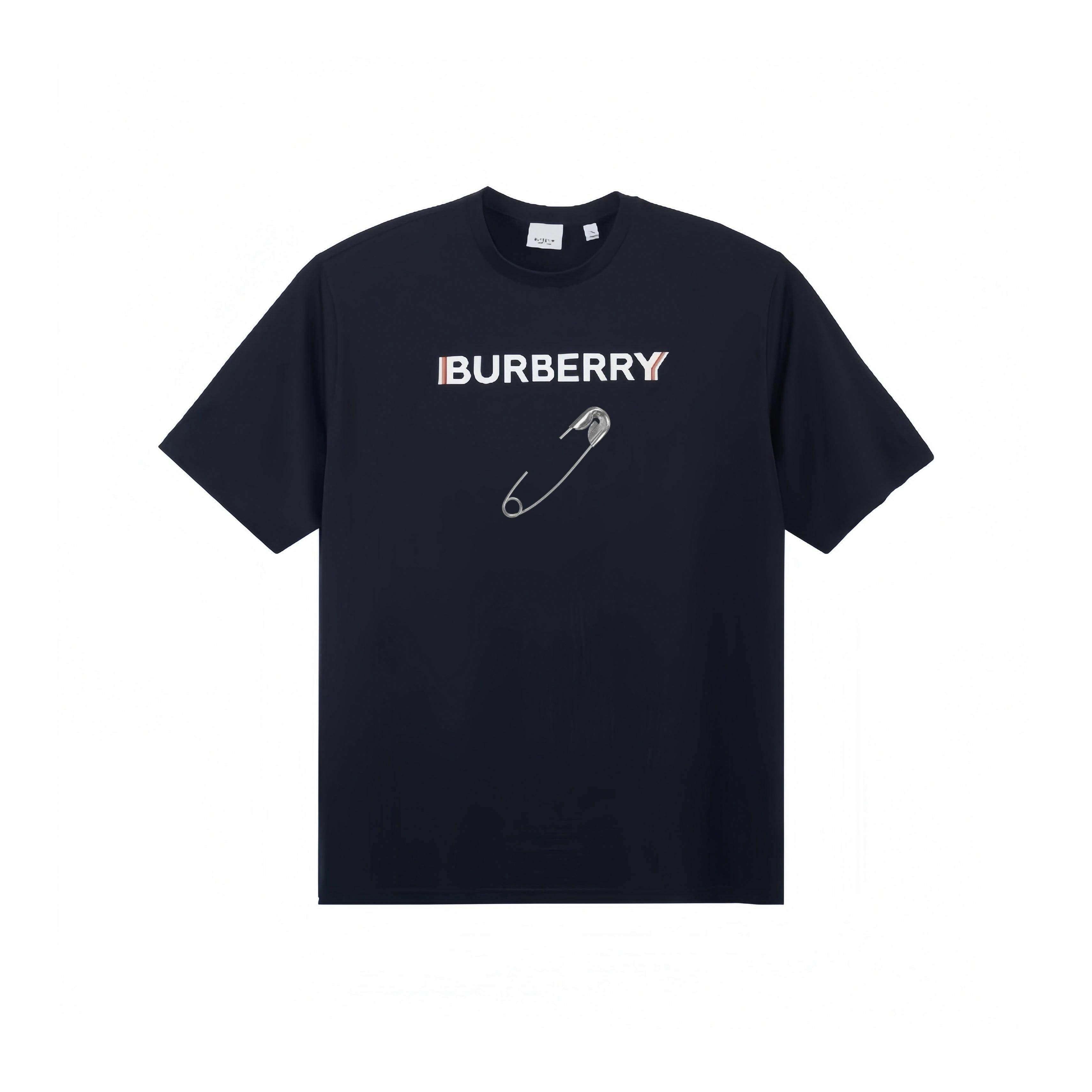 Burberry Kaos Logo Seri Huruf, Unisex, COD '"B-33