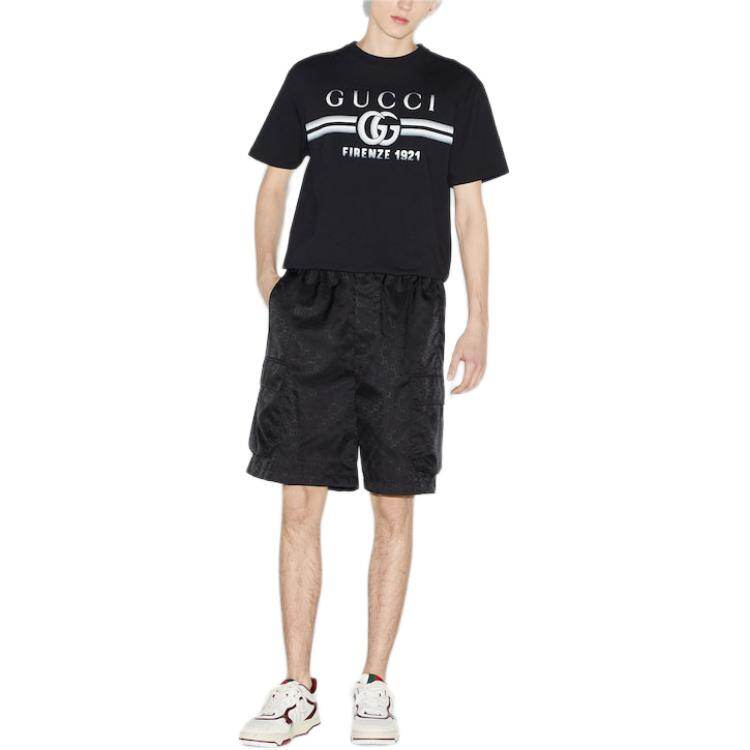 GUCCI Kaos Logo Seri Huruf, Unisex, COD '"    '"  G-31