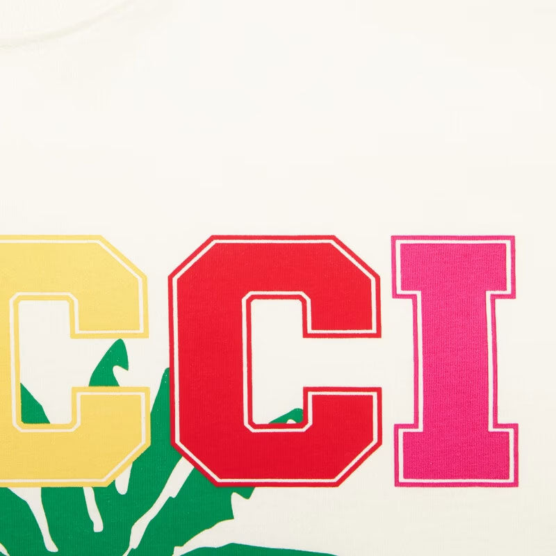 GUCCI Kaos Logo Seri Huruf, Unisex, COD '"   G-76