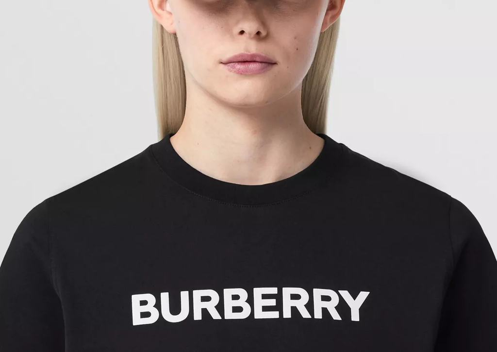 Burberry Kaos Logo Seri Huruf, Unisex, COD '"B-08