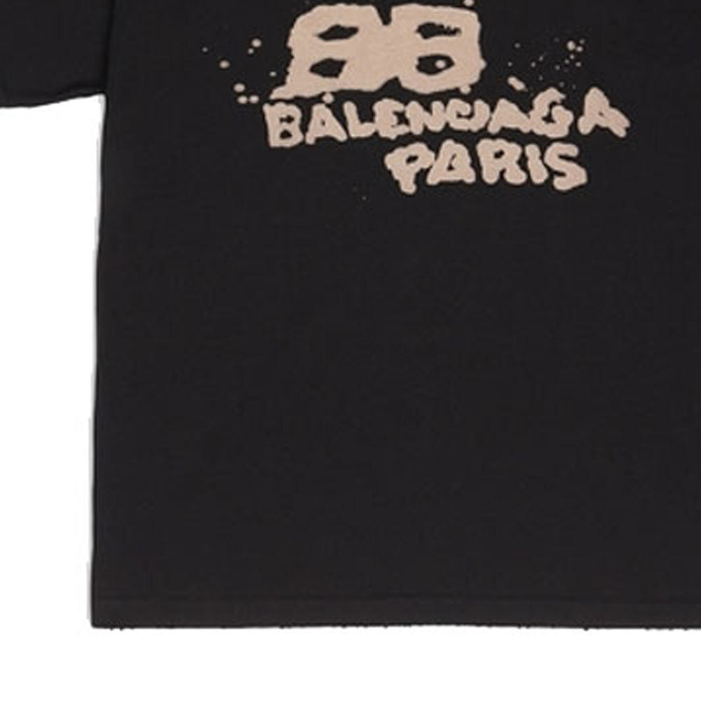 Kaos Pendek Balenciaga dengan Motif Gambar/Cetak, Cocok untuk Pria dan Wanita -BL-18