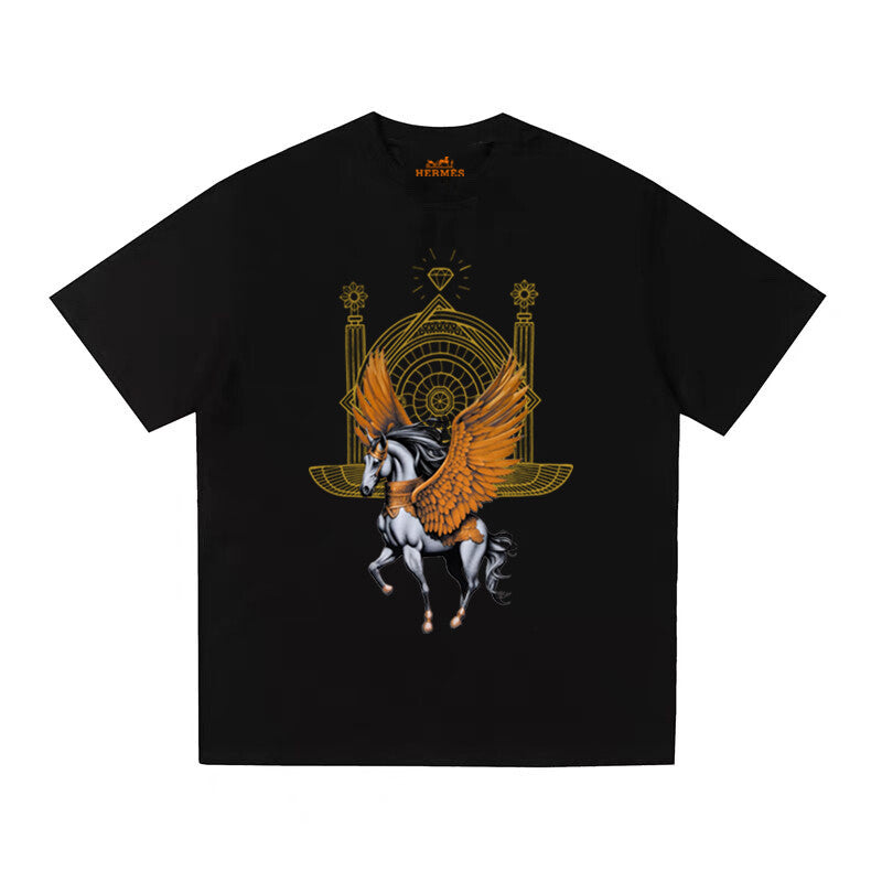 HERMES Kaos Logo Seri Huruf, Unisex '"COD '"  HE - 5