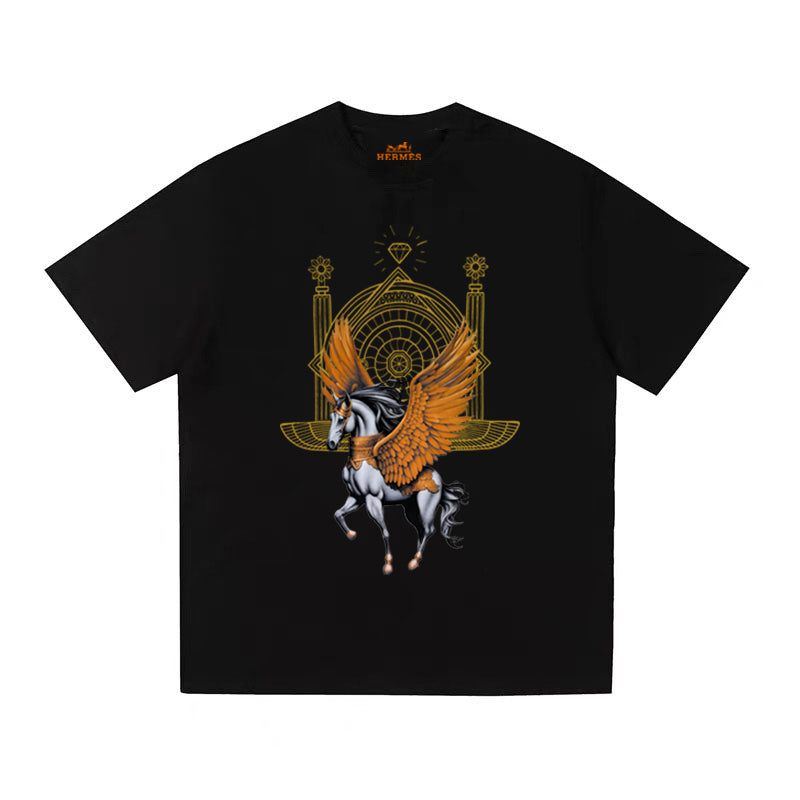 HERMES Kaos Logo Seri Huruf, Unisex '"COD '"  HE - 5