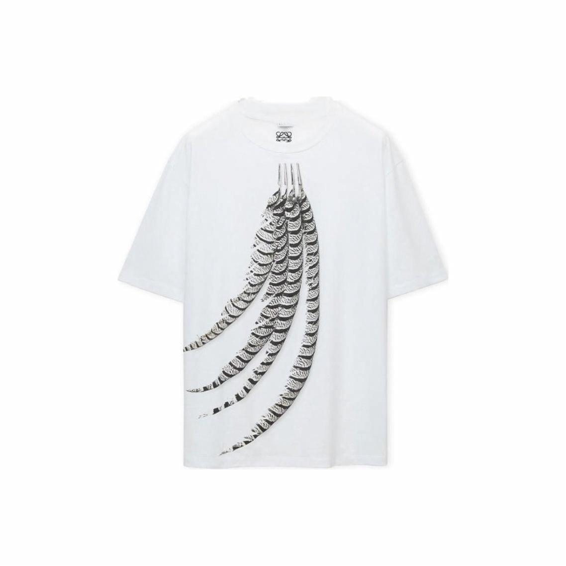 Kaos Pendek LOEWE dengan Motif Gambar/Cetak, Cocok untuk Pria dan Wanita -LE-14