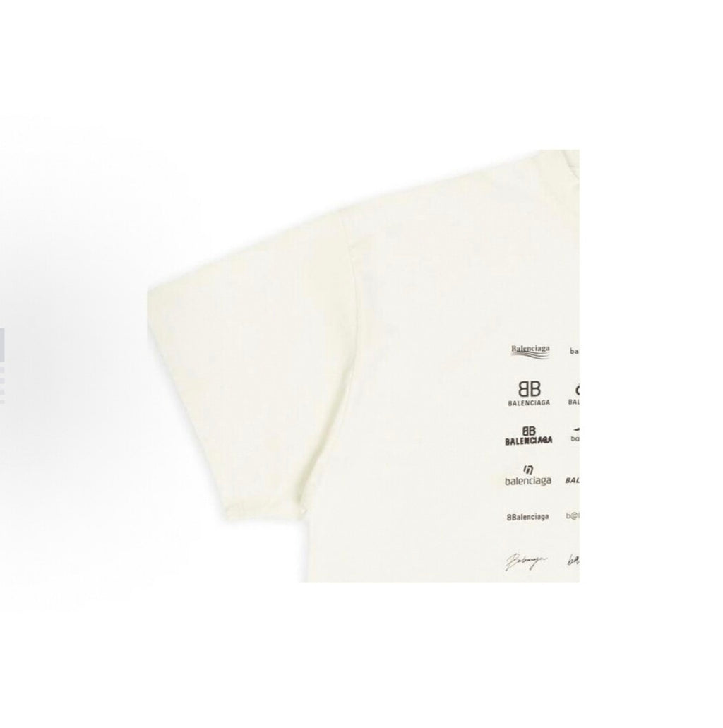 BALENCIAGA Kaos Logo Seri Huruf, Unisex '"COD '"  BA-2