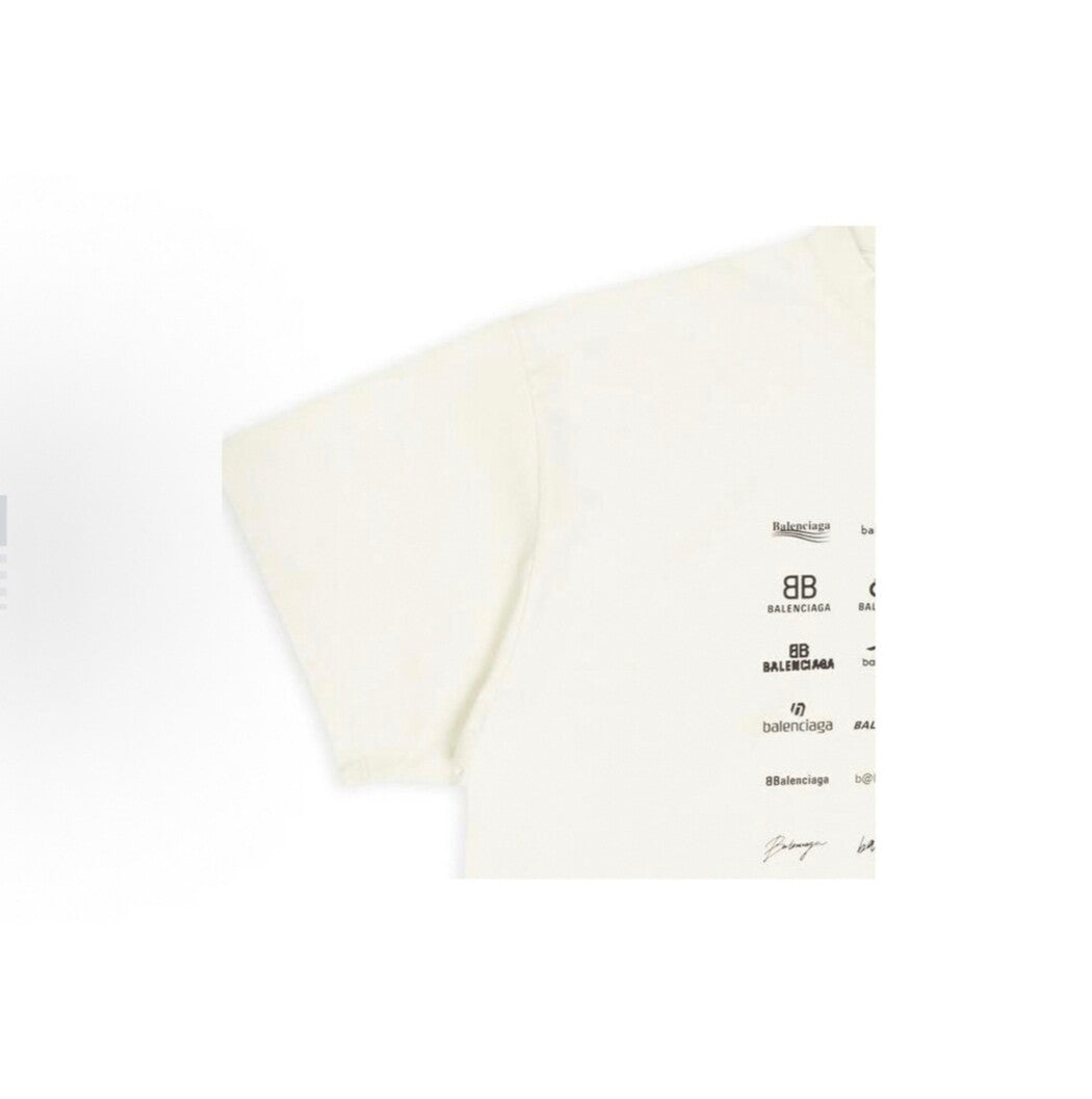 BALENCIAGA Kaos Logo Seri Huruf, Unisex '"COD '"  BA-2