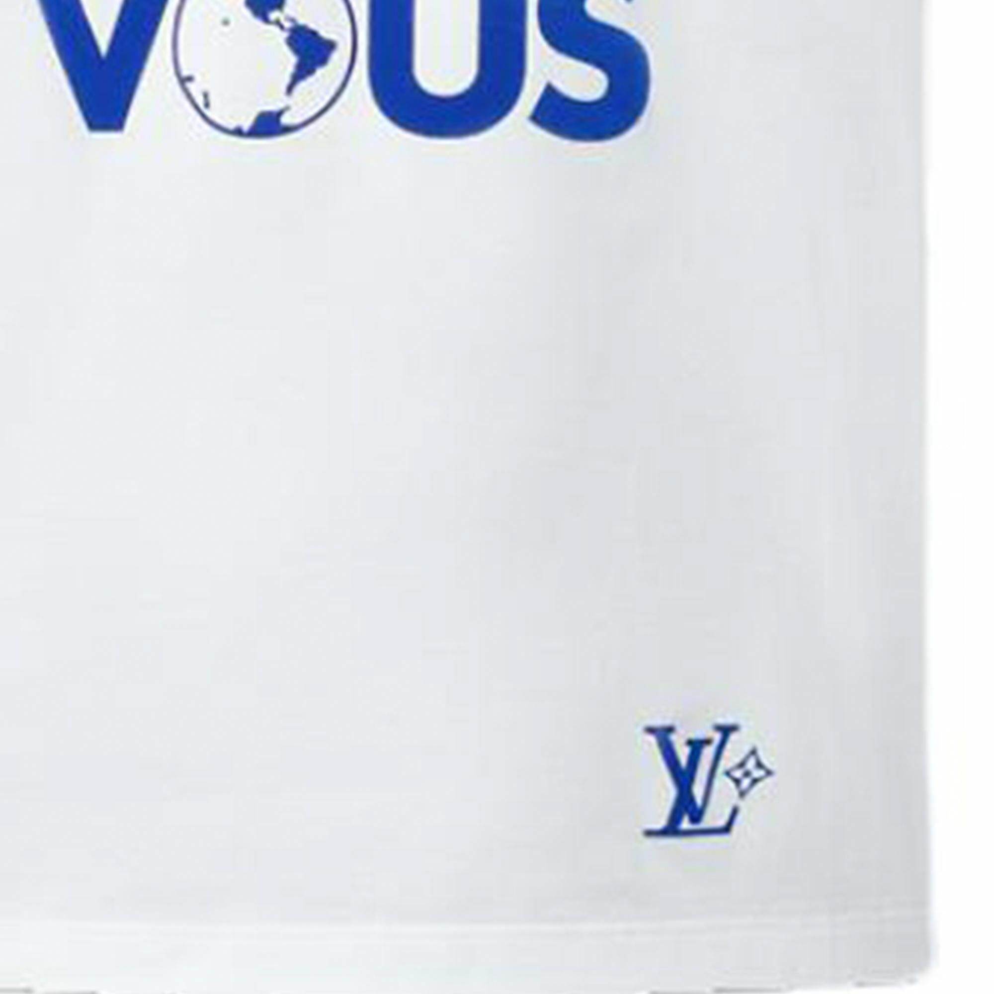 LV Kaos Logo Seri Huruf, Unisex, COD '-L-07