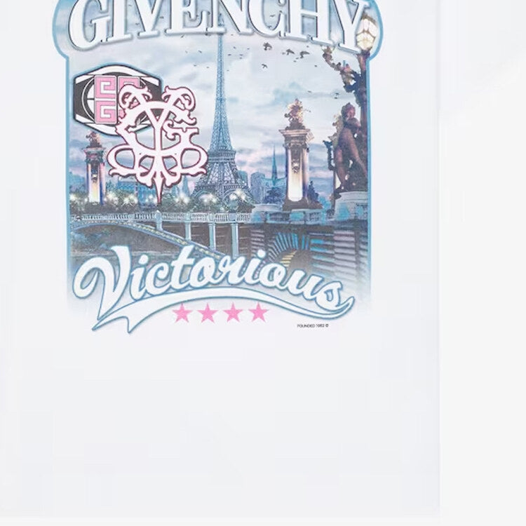 Kaos Givenchy Bermotif, Unisex -J-39