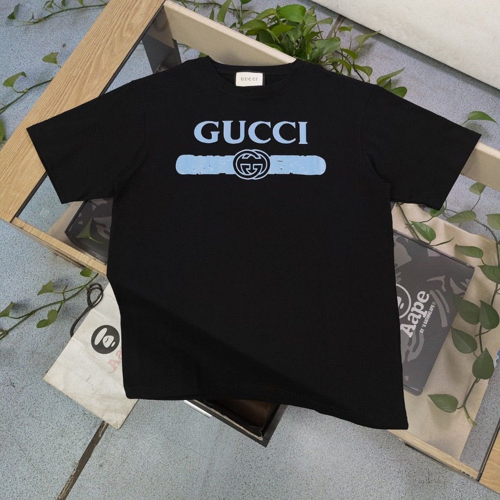 GUCCI Kaos Logo Seri Huruf, Unisex, COD '"   G123