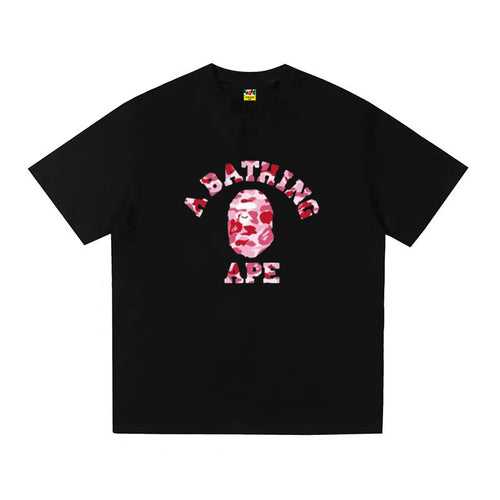 A BATHING APE Kaos Logo Seri Huruf, Unisex '"COD '"  AP-204