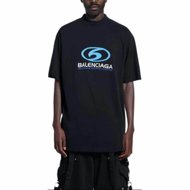 Kaos Pendek Balenciaga dengan Motif Gambar/Cetak, Cocok untuk Pria dan Wanita -BL-21