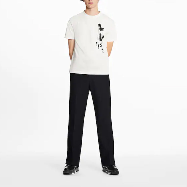 LV Kaos Logo Seri Huruf, Unisex, COD '-L-10