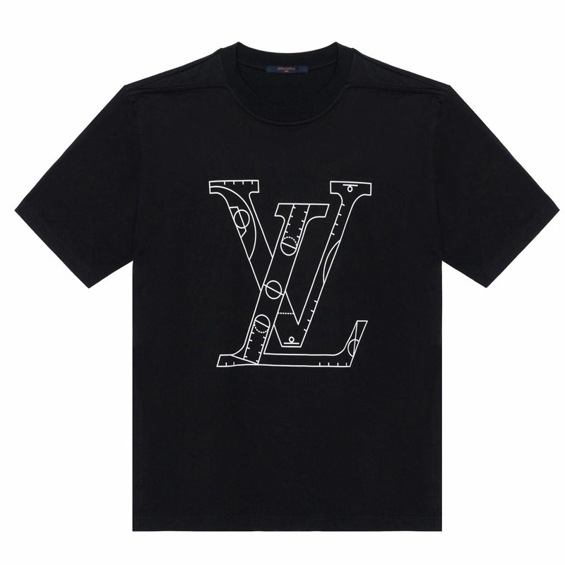 LV Kaos Logo Seri Huruf, Unisex, COD '-L-21
