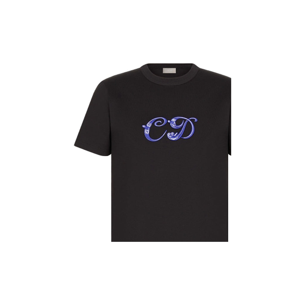 Kaos Pendek DIOR dengan Motif Gambar/Cetak, Cocok untuk Pria dan Wanita  -D-16