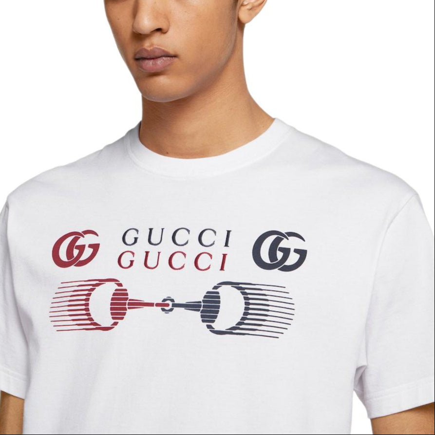 GUCCI Kaos Logo Seri Huruf, Unisex, COD '"  G-116
