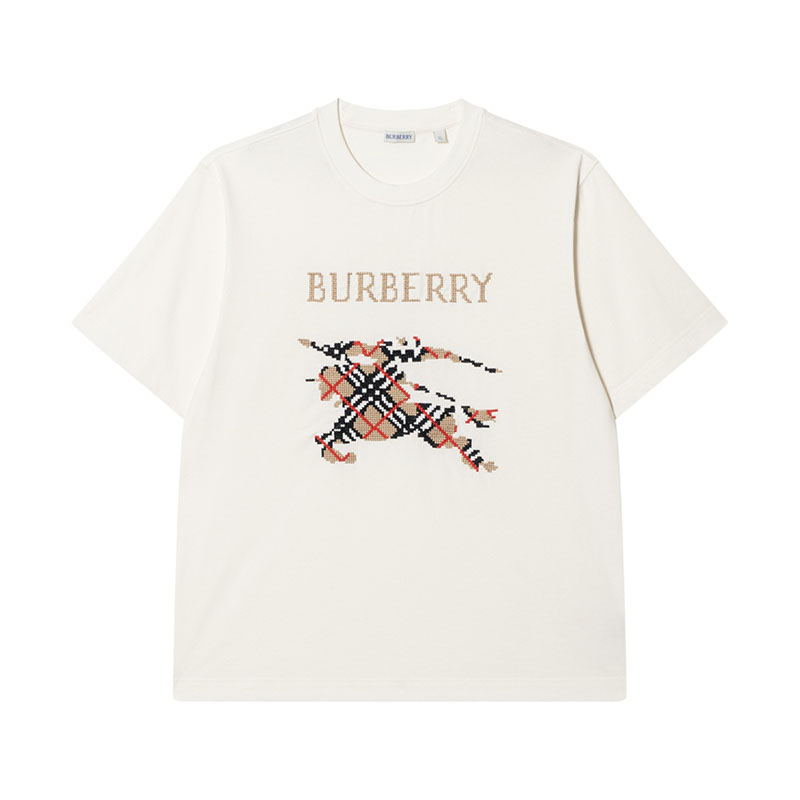 Burberry Kaos Logo Seri Huruf, Unisex, COD '"B-01